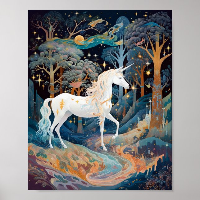 Arte de fantasía de Unicorn (Frente)