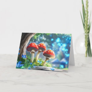 Arte de Fantasía del Bosque de Hongos