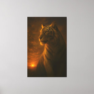 Arte de fantasía del tigre blanco: Luz mística de 