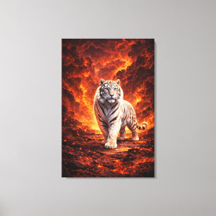 Arte de fantasía del tigre blanco Serie de arte