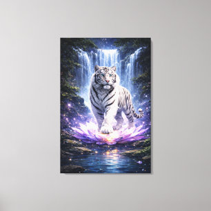 Arte de fantasía del tigre blanco Serie de arte
