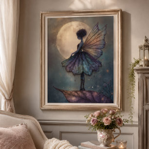 Arte de Fantasía en Acuarela de Hada con Luz de Lu
