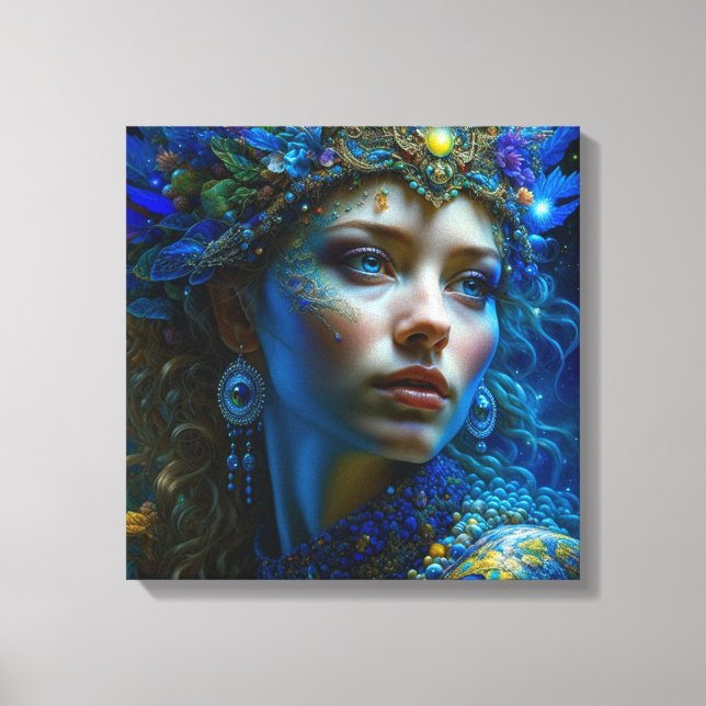 Arte de fantasía etérea Princesa Guerrera Mística (Anverso)
