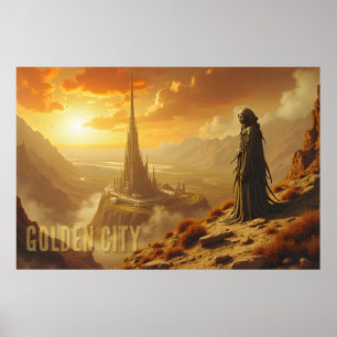 Arte de fantasía futurista de ciencia ficción de l