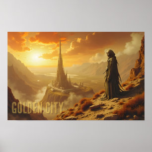 Arte de fantasía futurista de ciencia ficción de l