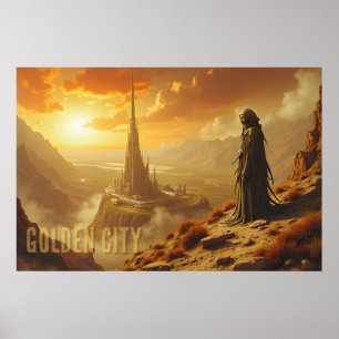Arte de fantasía futurista de ciencia ficción de l