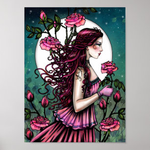 Arte de Fantasía Mística Rosa Española Molly Harr