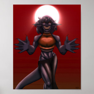 Arte de fantasía oscura original del personaje War