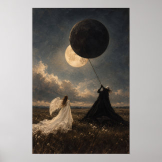 Arte de fantasía surrealista de eclipse