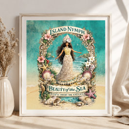Arte de fantasía tropical espiritual de la isla Ni