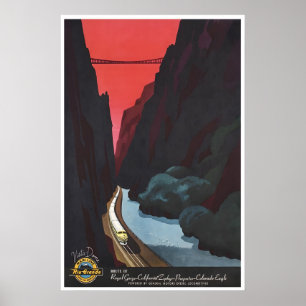 Arte de ferrocarril de cartel de tren de Bern Hill