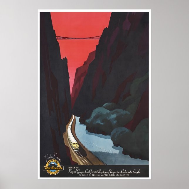 Arte de ferrocarril de cartel de tren de Bern Hill (Frente)