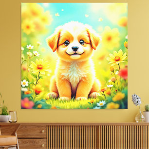 Arte De Flor De Cachorro