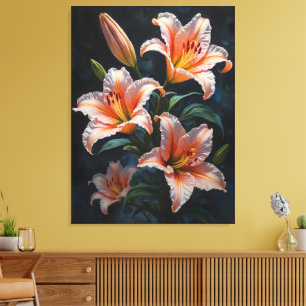 Arte de Flor de Lirio Elegante – Impresiones Premi