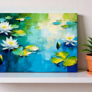 Arte de Flor de Lirio Vibrante, Escena Abstracta d