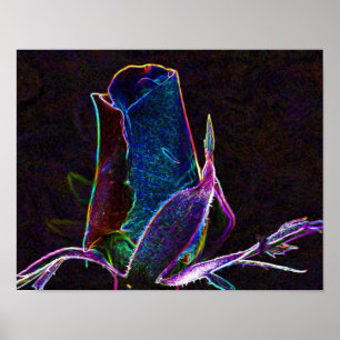 Arte de Flor Eléctrica de Rosebud