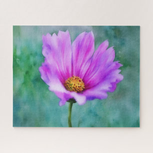 Arte de Flor Rosa Rompecabezas Grande