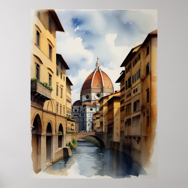 Arte de Florencia acuarela (Frente)