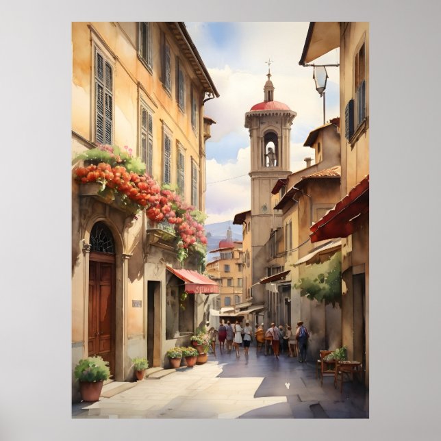 Arte de Florencia acuarela (Frente)