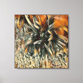 Arte de Flores Recorte Marrón