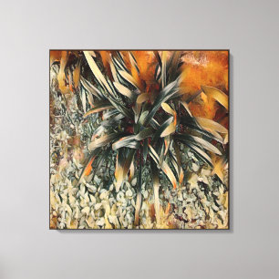 Arte de Flores Recorte Marrón