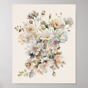 Arte de flores silvestres vintage elegante