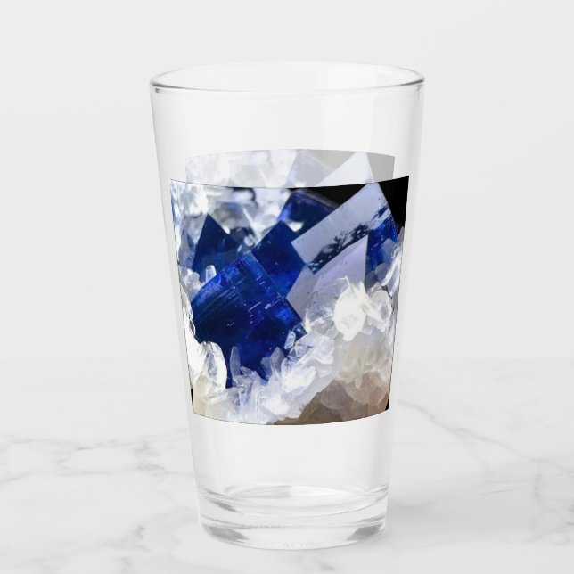 Arte de Fluorita Azul Profundo Natural Personaliza (Anverso)