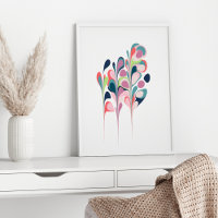 Arte de formas botánicas de mármol abstracto de es
