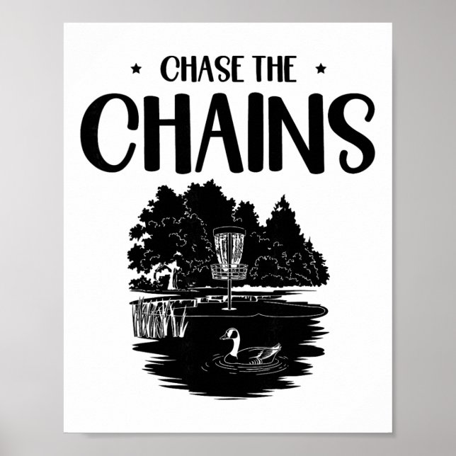 Arte de Frisbee de Disc Golf Chase The Chains  (Frente)