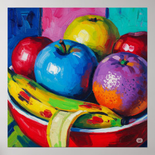 Arte de fruta desordenado