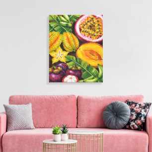 Arte de Frutas Tropicales   Decoración Exótica de 