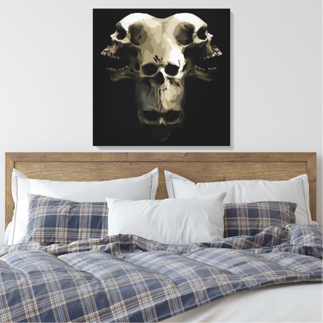 Arte de Fusión de Múltiples Cráneos (Insitu(Dormitorio))