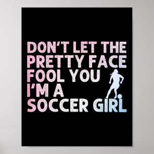Arte de fútbol divertido para chicas mujeres amant