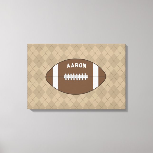 Arte de fútbol personalizado para decorar pared (Anverso)