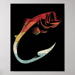 Arte de gancho de pesca minimalista genial para en