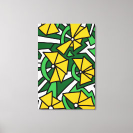Arte de garabatos de flores amarillas