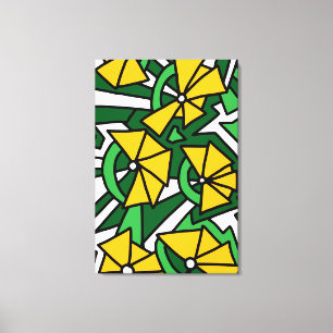 Arte de garabatos de flores amarillas