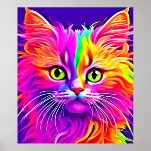 Arte de gato arco iris