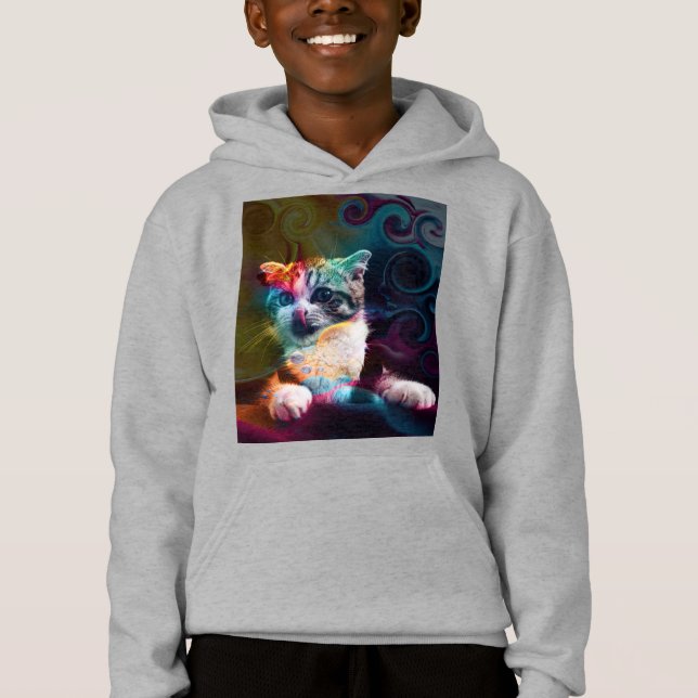 ARTE DE GATO COLORIDO DIVERTIDO (Anverso)