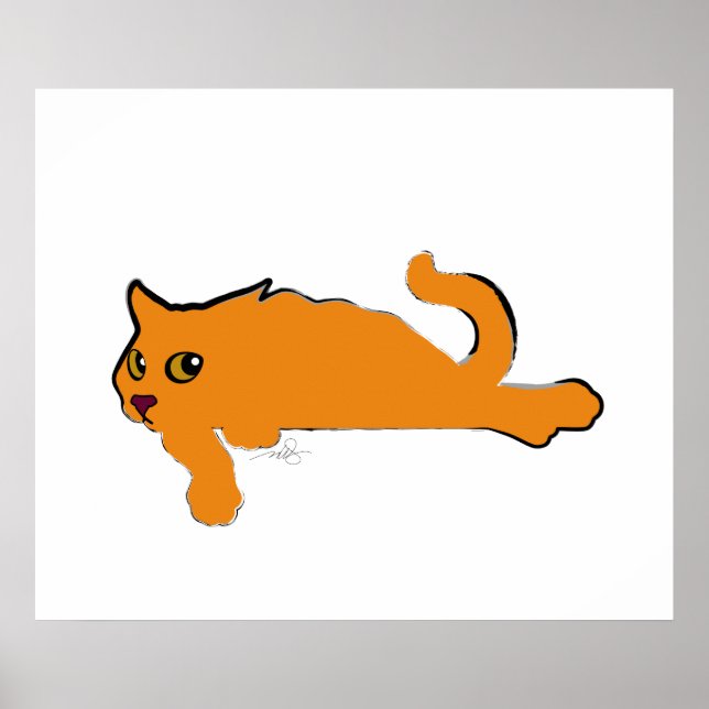 Arte de gato de gran Naranja (Frente)