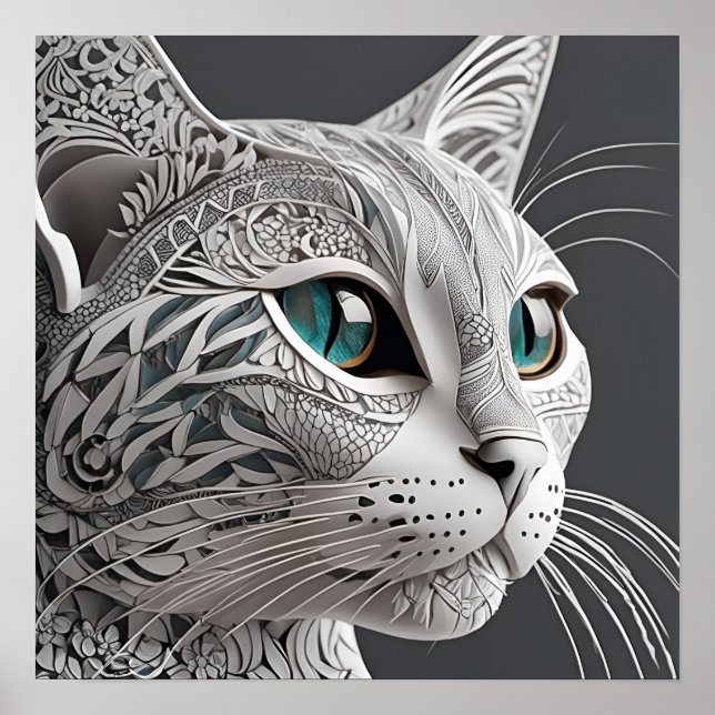 arte de gato de gustav klimt (Frente)