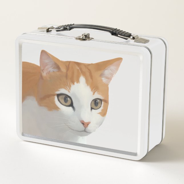 Arte de gato ginger adorable (Anverso)