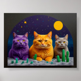 Arte de gato para paredes para amantes de gatos