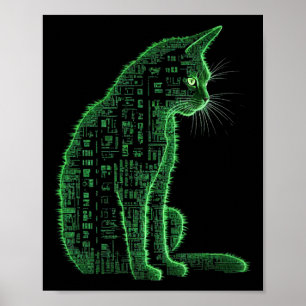 Arte de gatos en matriz