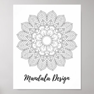 Arte de Geometría Sagrada Mandala Yoga Mantra Flor