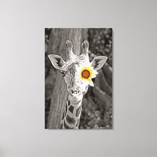 ¡Arte De Girafa En Lienzo Envuelto!
