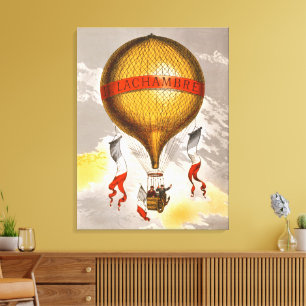 Arte de Globo Aerostático Vintage 1880 Lachambre