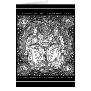 Arte de Gloria Patri del latín de la trinidad