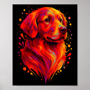 Arte de Golden Retriever para dueños de perros 