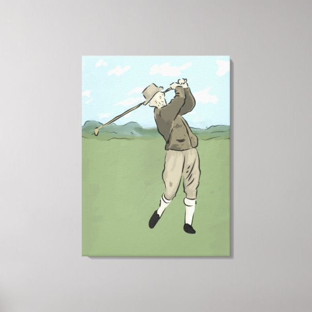 Arte de golf de estilo vintage (Anverso)